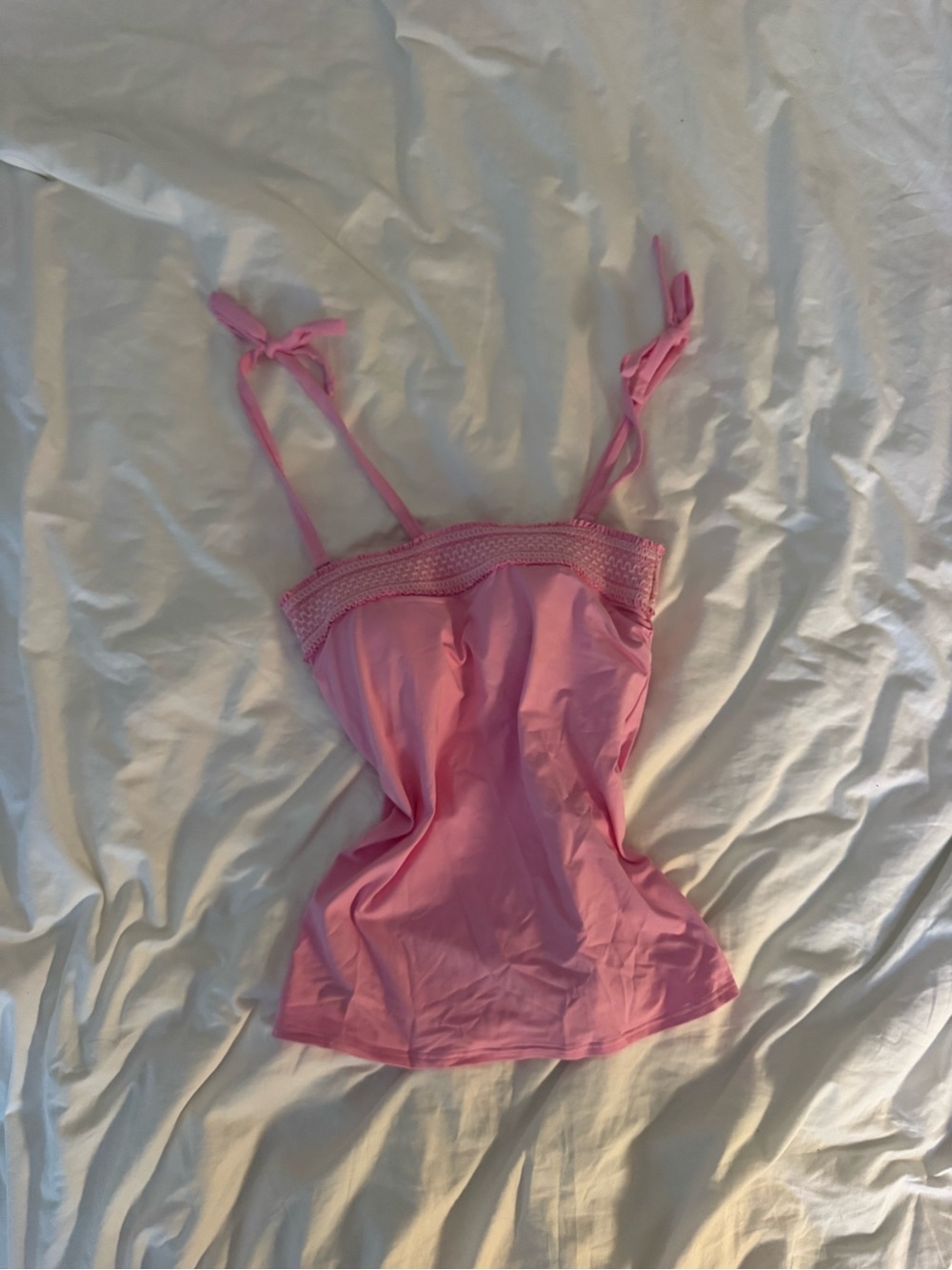 Lands End Pink Tie-Strap Cami Top